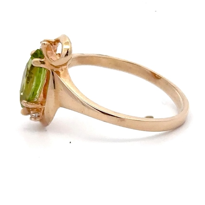 Ladies Estate Peridot Ring 090133 - Image 4