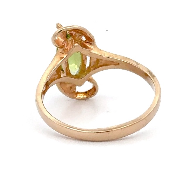 Ladies Estate Peridot Ring 090133 - Image 3