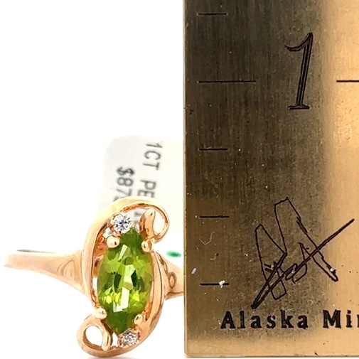 Ladies Estate Peridot Ring 090133 - Image 5