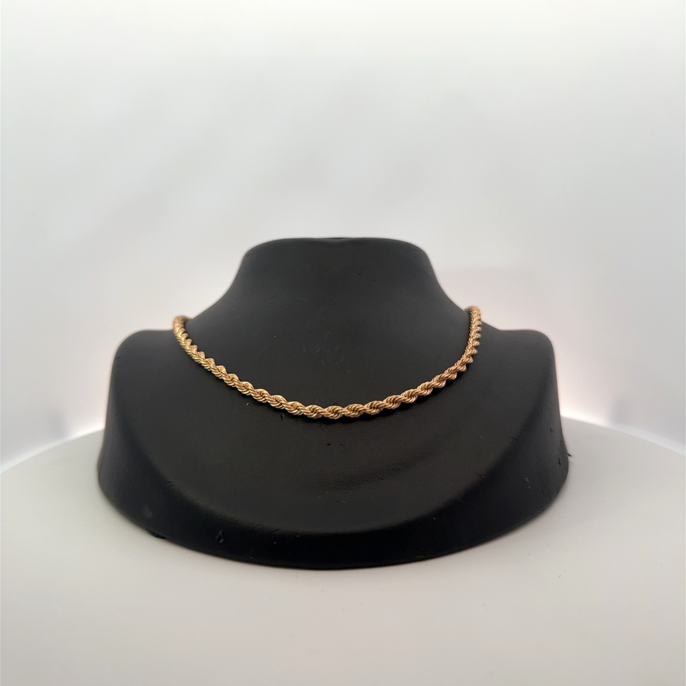 14K 3mm Rope Estate 24" Chain 090231