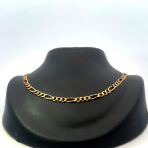 14k 4mm Figaro Estate Chain 30" 090437