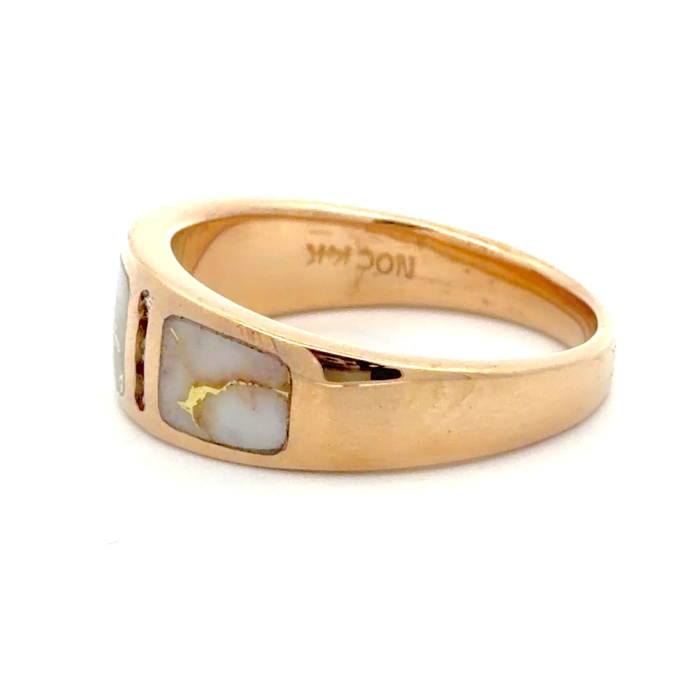 Men's Gold Quartz & Diamond Ring RM732D12Q - Image 2