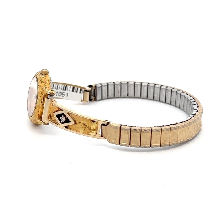 Seiko Womens Gold Nugget & Diamond Estate Watch 071051 - Image 3