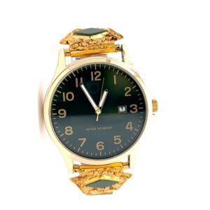 Gold Nugget & Jade Estate Watch 071158