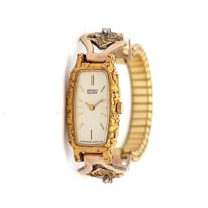 Seiko Womens Gold Nugget & Diamond Estate Watch 071172