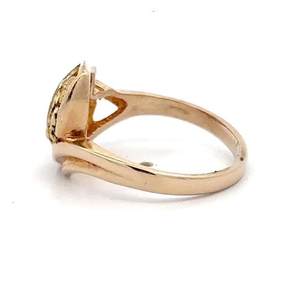 Estate Gold Nugget & Black Hills Gold Ladies Ring 071176 - Image 2