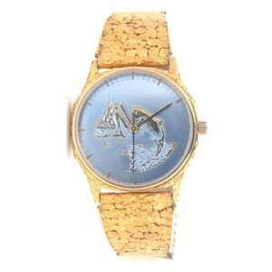 Bulova Accutron Gold Nugget Mid Sized Watch 071894