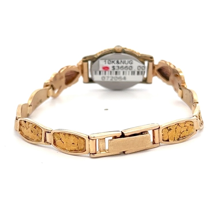 Sieko Womens Gold Nugget & Black Hills Gold Estate Watch 072064 - Image 4
