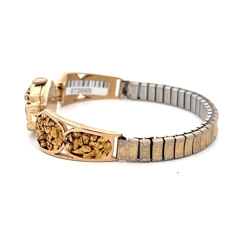 Logines Womens Gold Nugget Estate Watch 076025 - Image 3