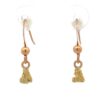 14K Gold Nugget Dangling Earrings E8/WD