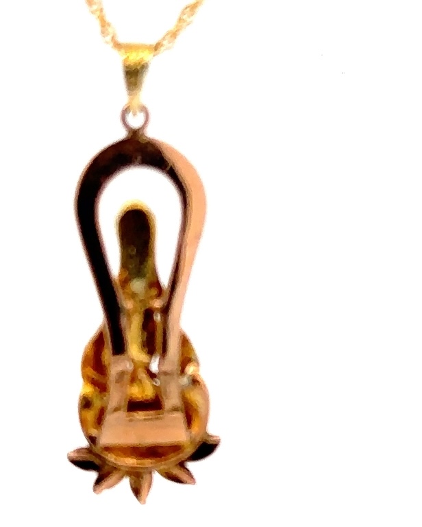 Estate 14K Religious Pendant 075869 - Image 3