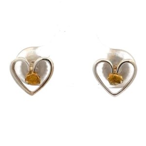 Nugget & Silver Earrings