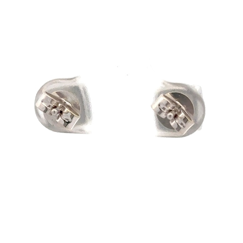 Estate 14K White Gold & Aquamarine Earrings 076580 - Image 3
