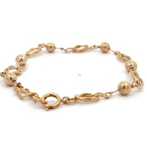 14K Unique Nautical Style Estate Bracelet 078047