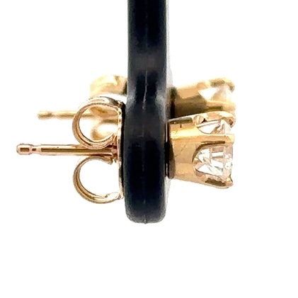 .44 Carat Total Weight Diamond Stud Earrings ON SALE AT 25% OFF! - Image 4