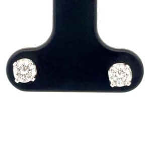 .44 Carat Total Weight White Gold Diamond Stud Earrings ON SALE AT 25% OFF!