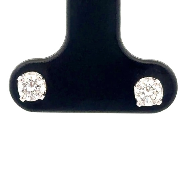 .44 Carat Total Weight White Gold Diamond Stud Earrings ON SALE AT 25% OFF!