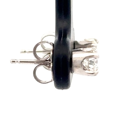 .44 Carat Total Weight White Gold Diamond Stud Earrings ON SALE AT 25% OFF! - Image 4