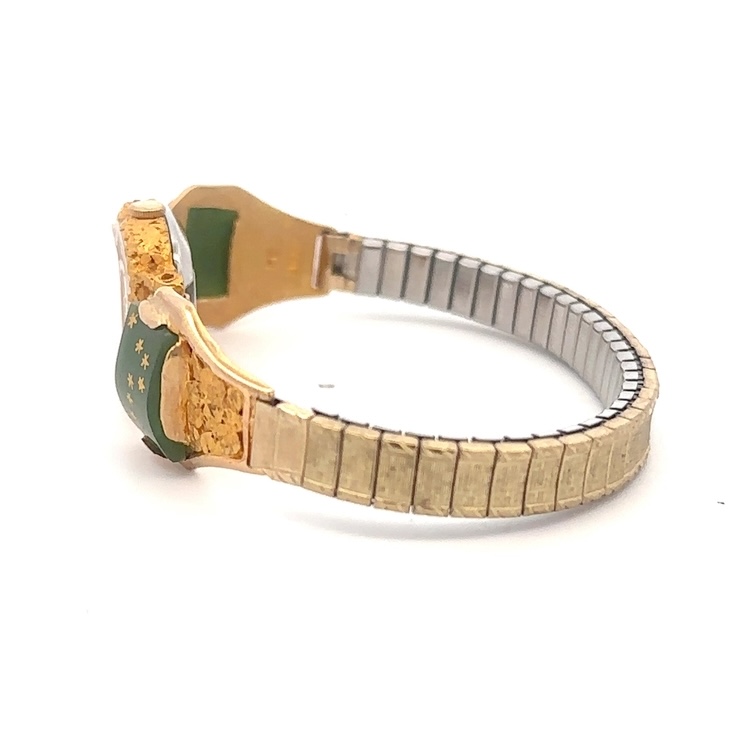Seiko Womens Gold Nugget & Jade Alaska Flag Estate Watch 078082 - Image 3