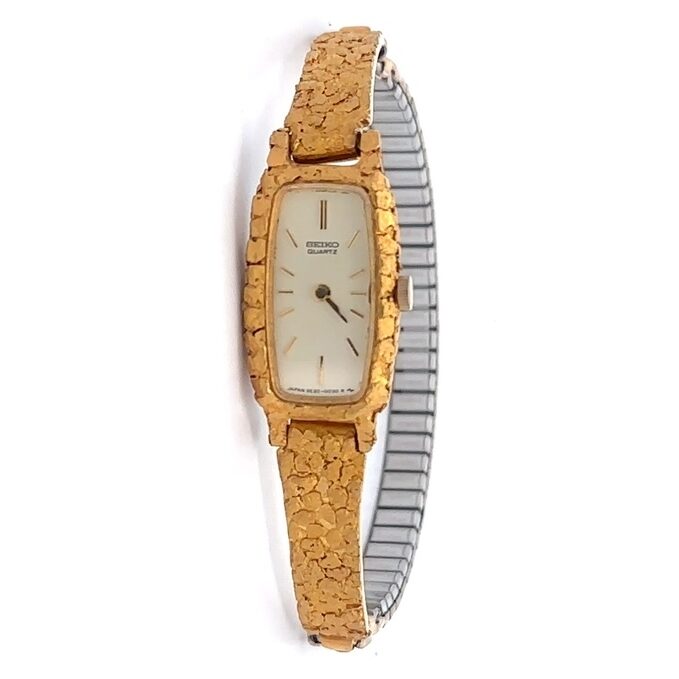 Seiko Womens Gold Nugget Estate Watch 078094