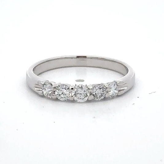 Lady's 14k White Gold & Diamond Estate Ring 078126