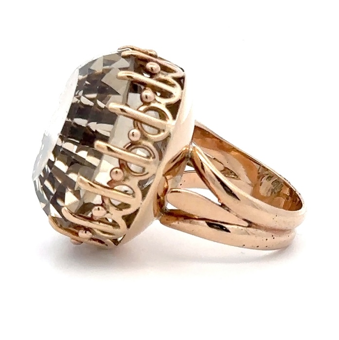 Lady's Smokey Quartz Estate Ring 078131 - Image 4