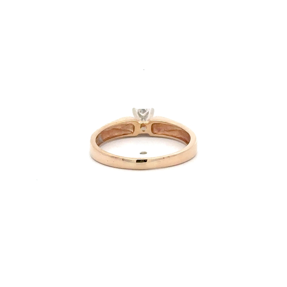 Solitare Diamond Women's Estate Ring 078151 - Image 3