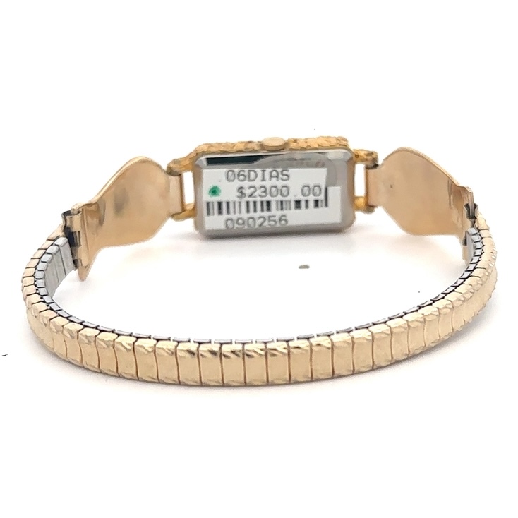 Seiko Womens Gold Nugget & Diamond Estate Watch 090256 - Image 4