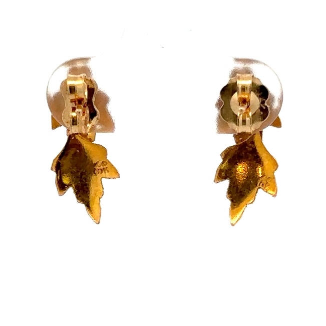 Estate Landstroms Black Hills Gold Post Earrings 090298 - Image 3