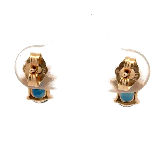 Estate Sapphire & Diamond Earrings 090551 - Image 3