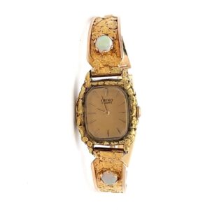 Seiko Womens Gold Nugget & Opal Estate Watch 090637