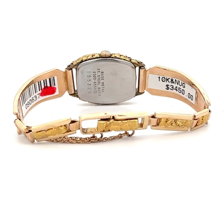 Seiko Womens Gold Nugget & Opal Estate Watch 090637 - Image 4