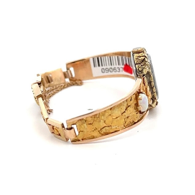Seiko Womens Gold Nugget & Opal Estate Watch 090637 - Image 5