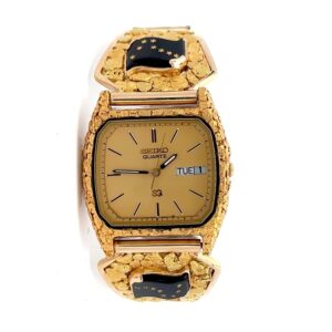 Seiko Gold Nugget Alaskan Flag Estate Watch 090687