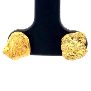 Gold Nugget Post Earrings E22