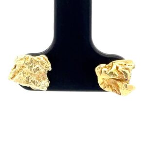 Gold Nugget Post Earrings E21