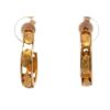 14K Gold Nugget Hoop Earrings E021