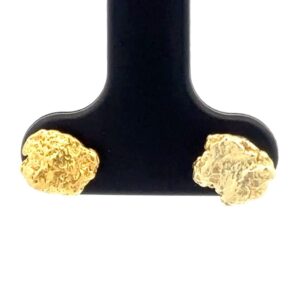 Gold Nugget Post Earrings E14