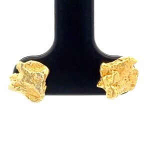 Gold Nugget Post Earrings E16