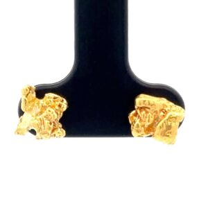 Gold Nugget Post Earrings E18