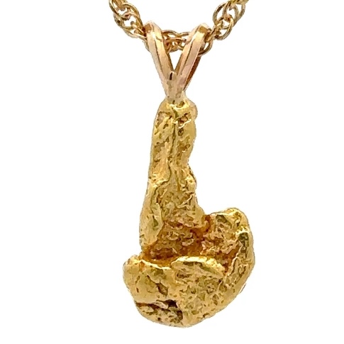 4 Gram Gold Nugget Pendant P26