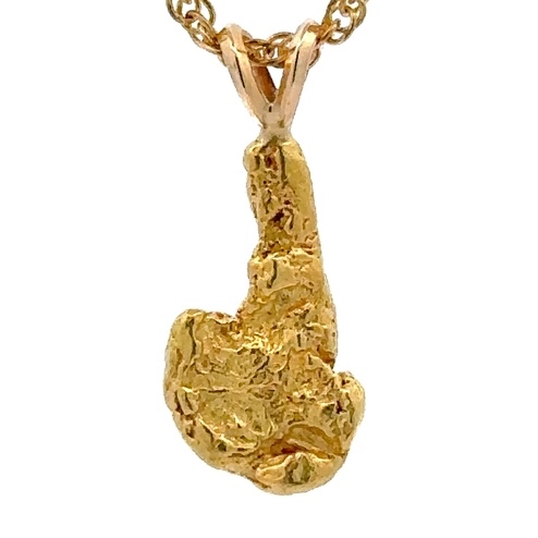 4 Gram Gold Nugget Pendant P26 - Image 3