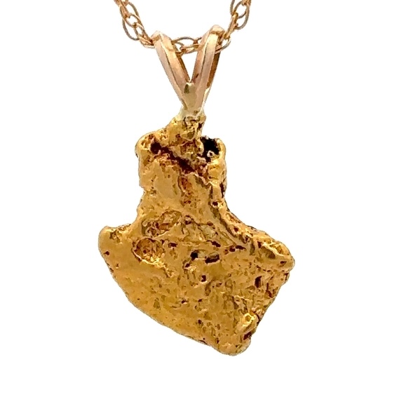 4.9 Gram Gold Nugget Pendant P32 - Image 3