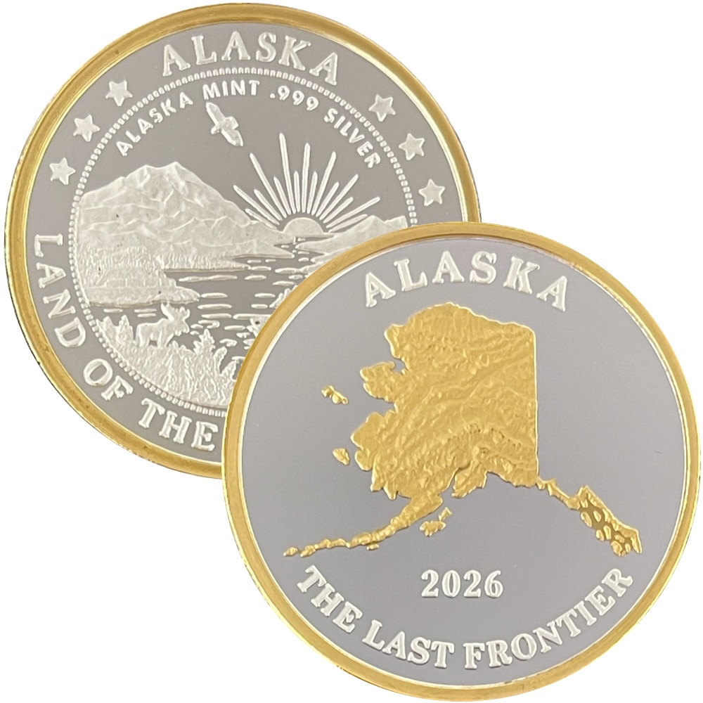 2026 Alaska Map Medallion - Image 3