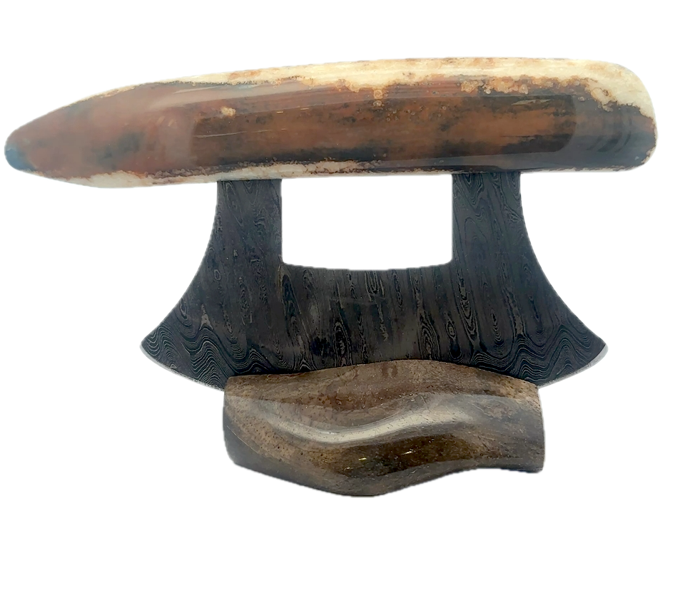 Artifact Garden Tool Damascus Ulu