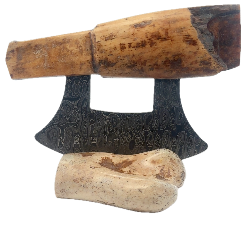 Artifact Axe Head Damascus Ulu - Image 3