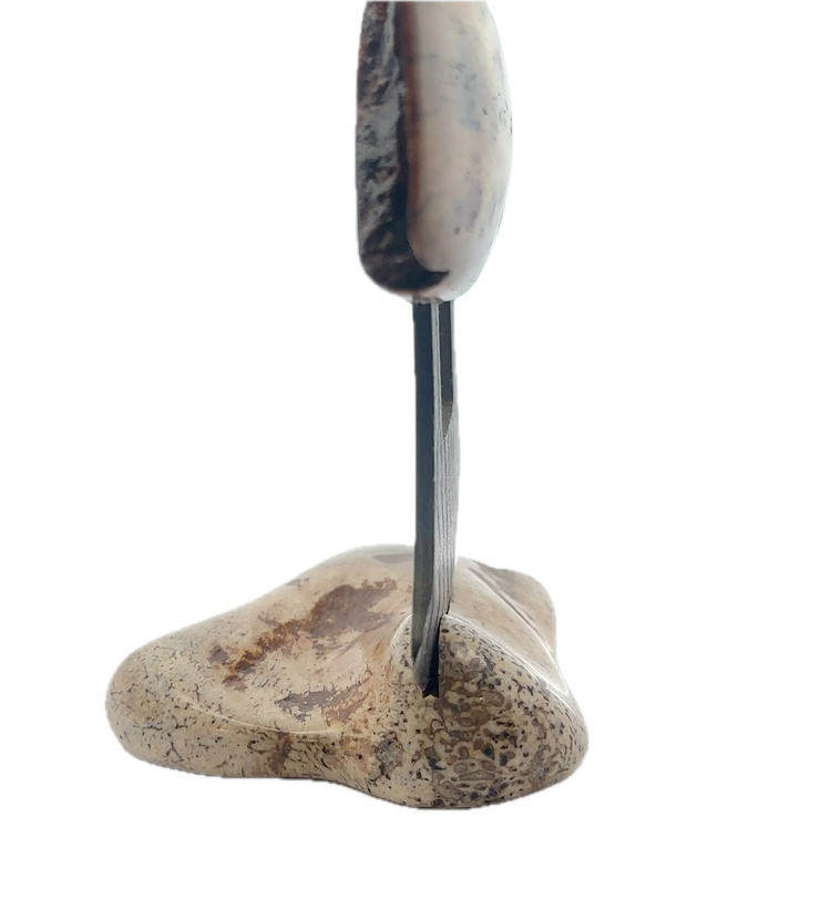 Artifact Axe Head Damascus Ulu - Image 4