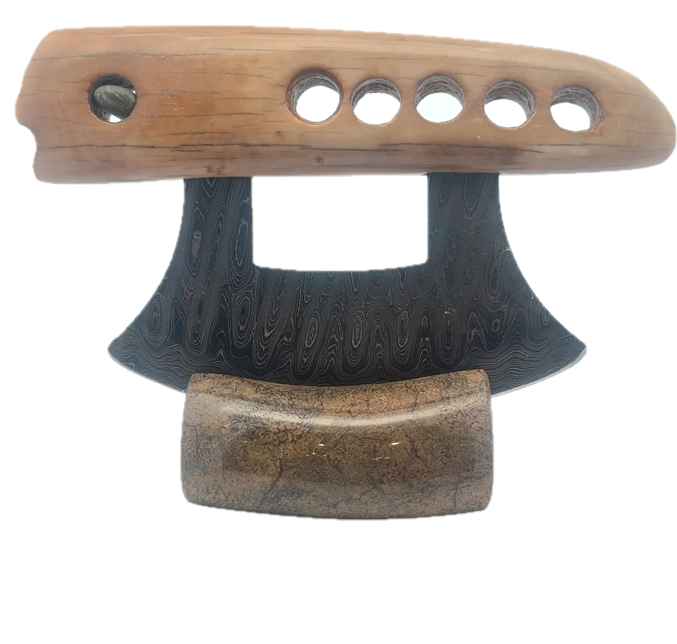Artifact Fire Starter Damascus Ulu