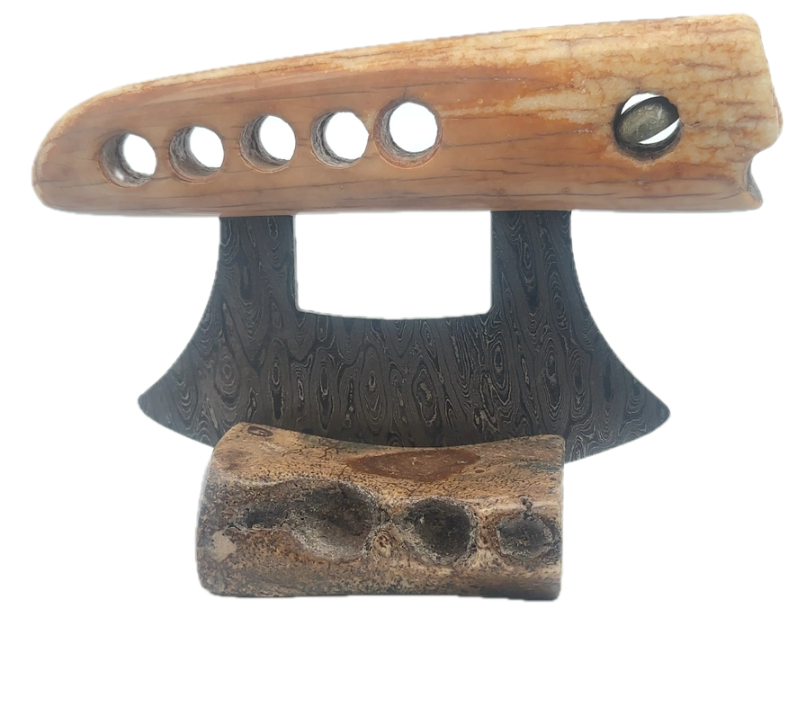 Artifact Fire Starter Damascus Ulu - Image 3