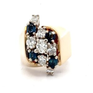 Sapphire & Diamond Ladies Estate Ring 078177